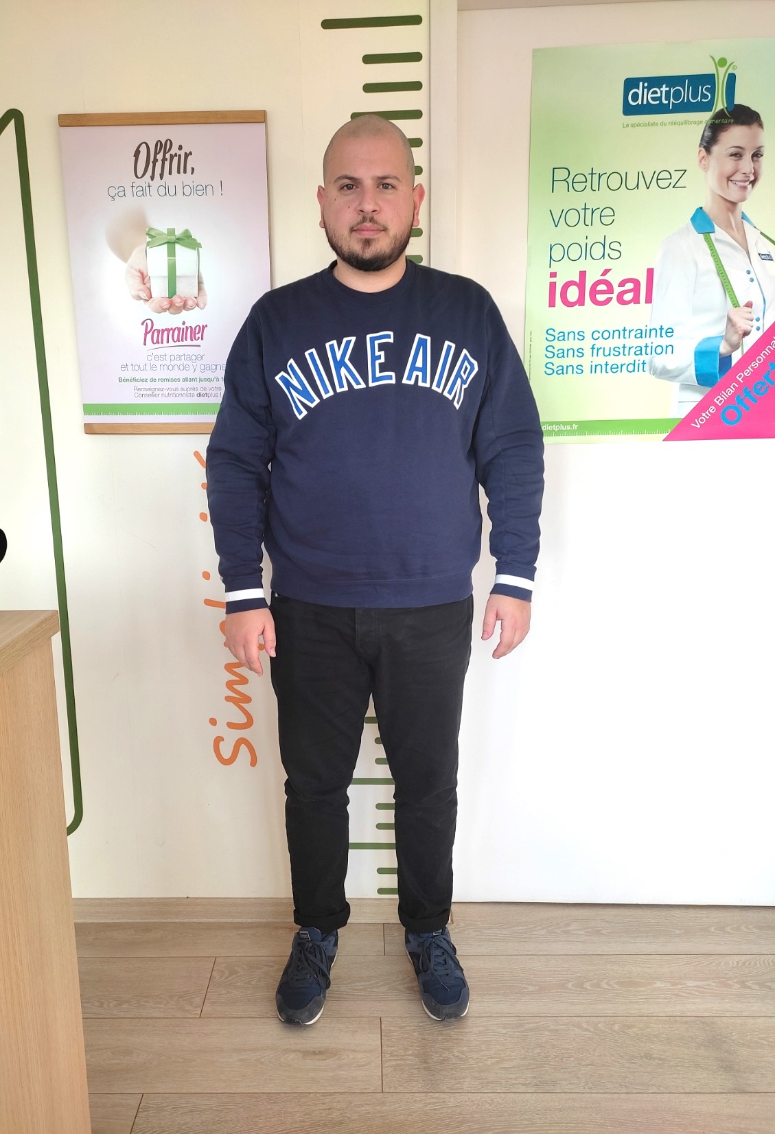 Fabien avant son rééquilibrage alimentaire